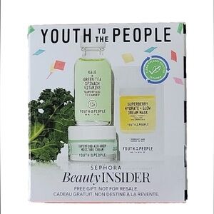 Youth to the People Superfood Cleanser 1 oz, Air-Whip Cream 0.5 oz & Dream Mask